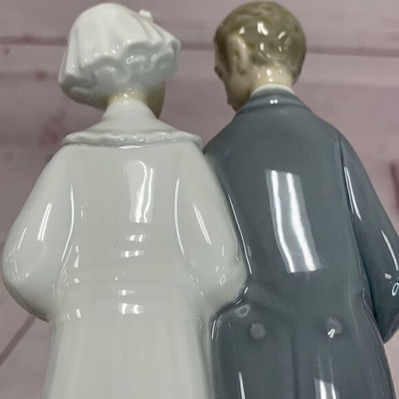 Lladro Porcelain no. 4808 Wedding Bride and Groom Figurine Sculpture - Picture 12 of 12
